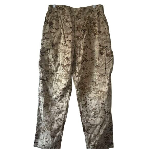USMC Digital Woodland Camouflage Cargo Pants Medium Regular - Picture 1 of 9